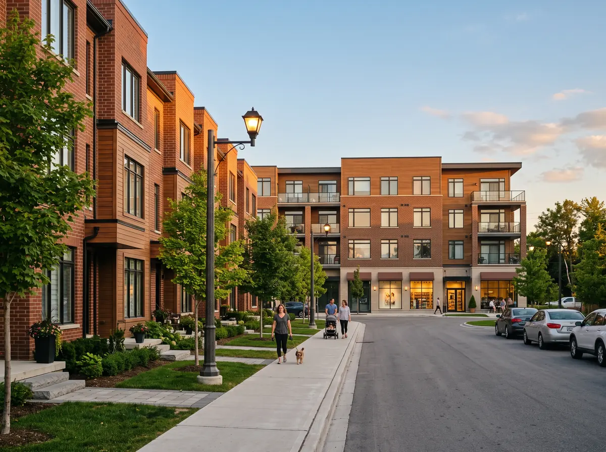 Illustrative streetscape for The Village of Hillsburgh in Hillsburgh