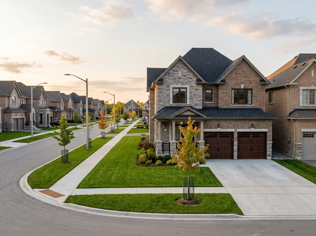 Illustrative streetscape for 5552 Eighth Line in Erin Village