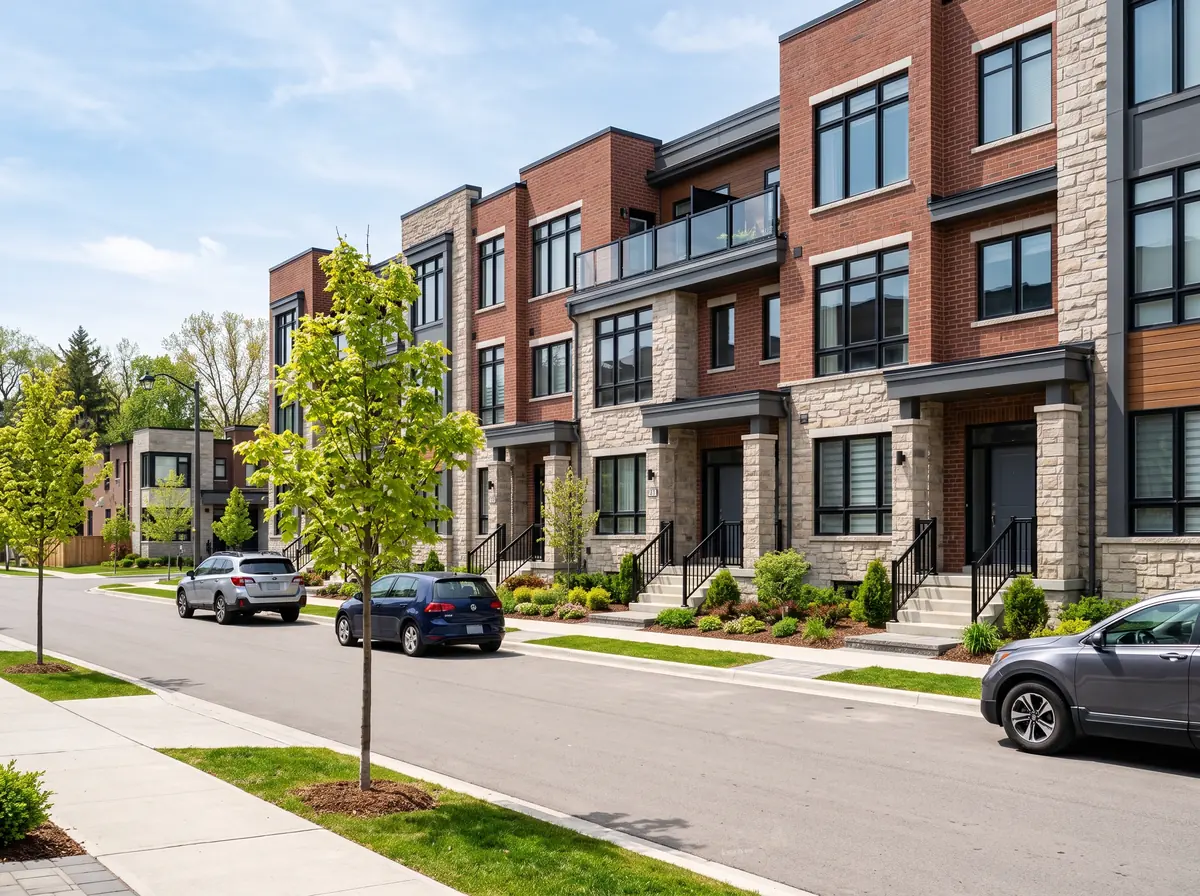 Illustrative streetscape for Everwood in Erin Village
